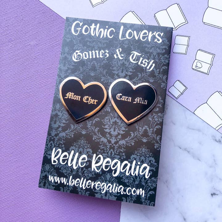 Belle's Books & Candles - Wholesale Lapel pin/button - Mon Cher Cara Mia Pins - Enamel Pin9