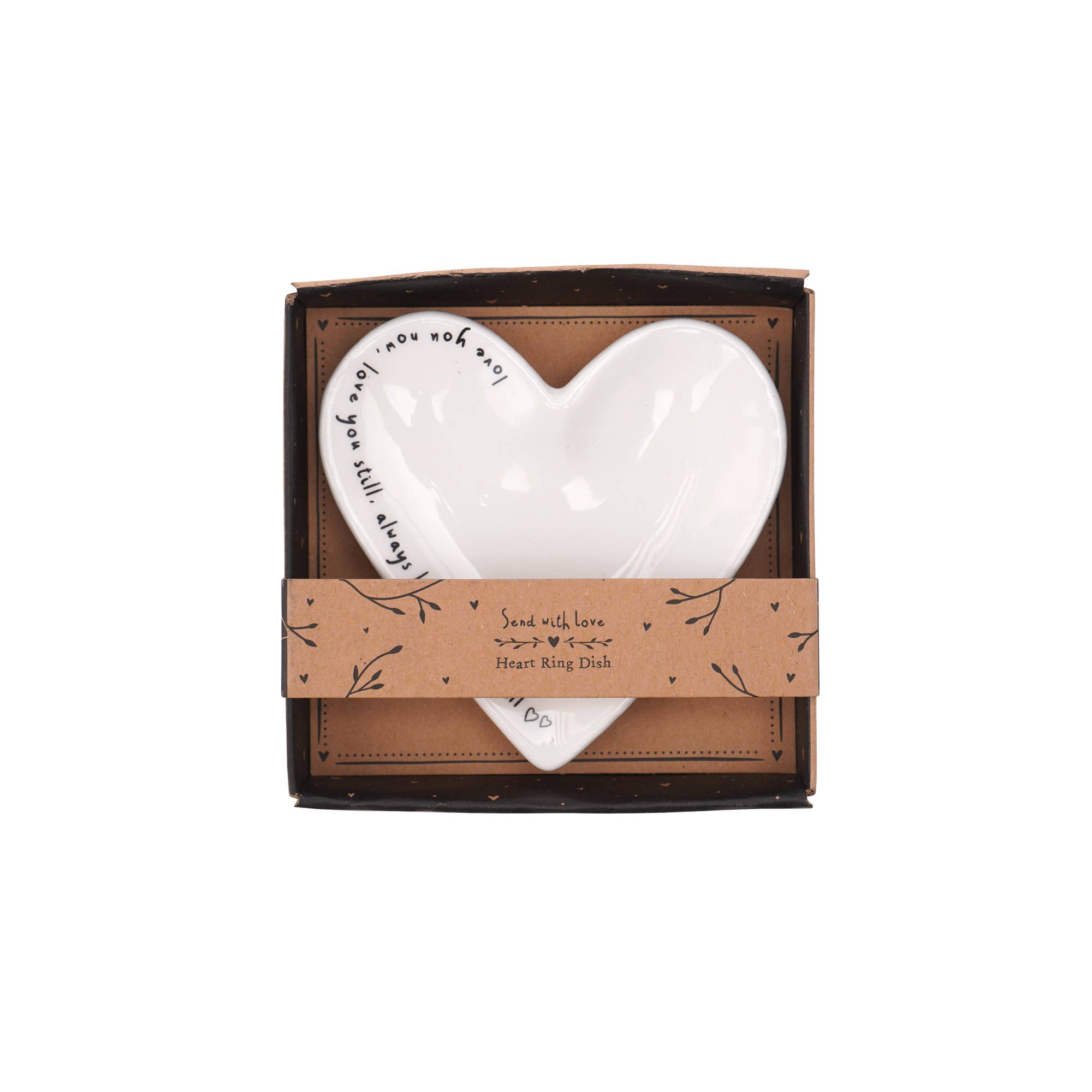 CGB Giftware - Wholesale Jewelry Dish - Send With Love Heart Ring Dish1