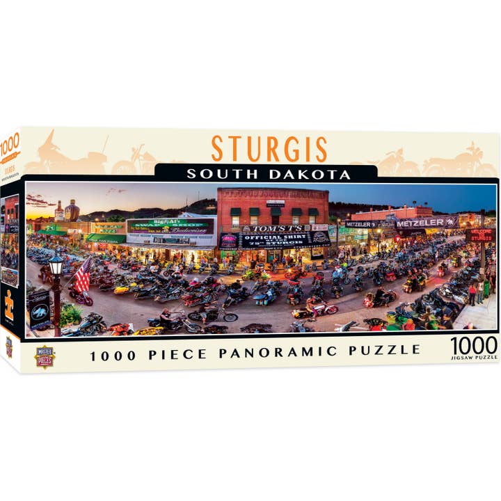 Masterpieces Puzzles - Wholesale Puzzle - Adult - Sturgis 1000 Piece Panoramic Puzzle