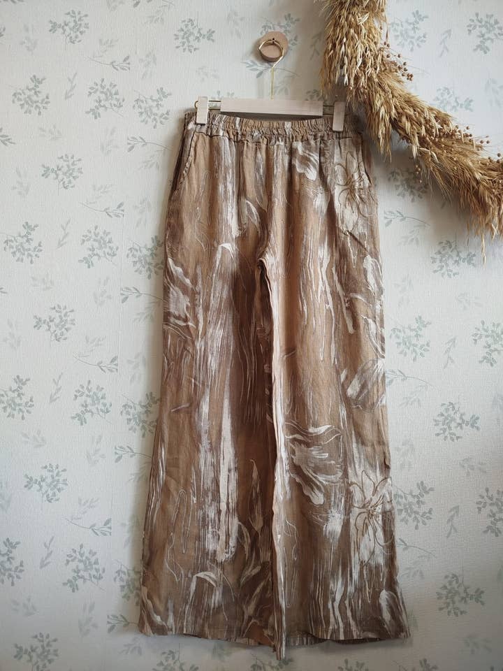 Linos y Textiles - Wholesale Pants - Women's - REF:6318 100% linen trousers2