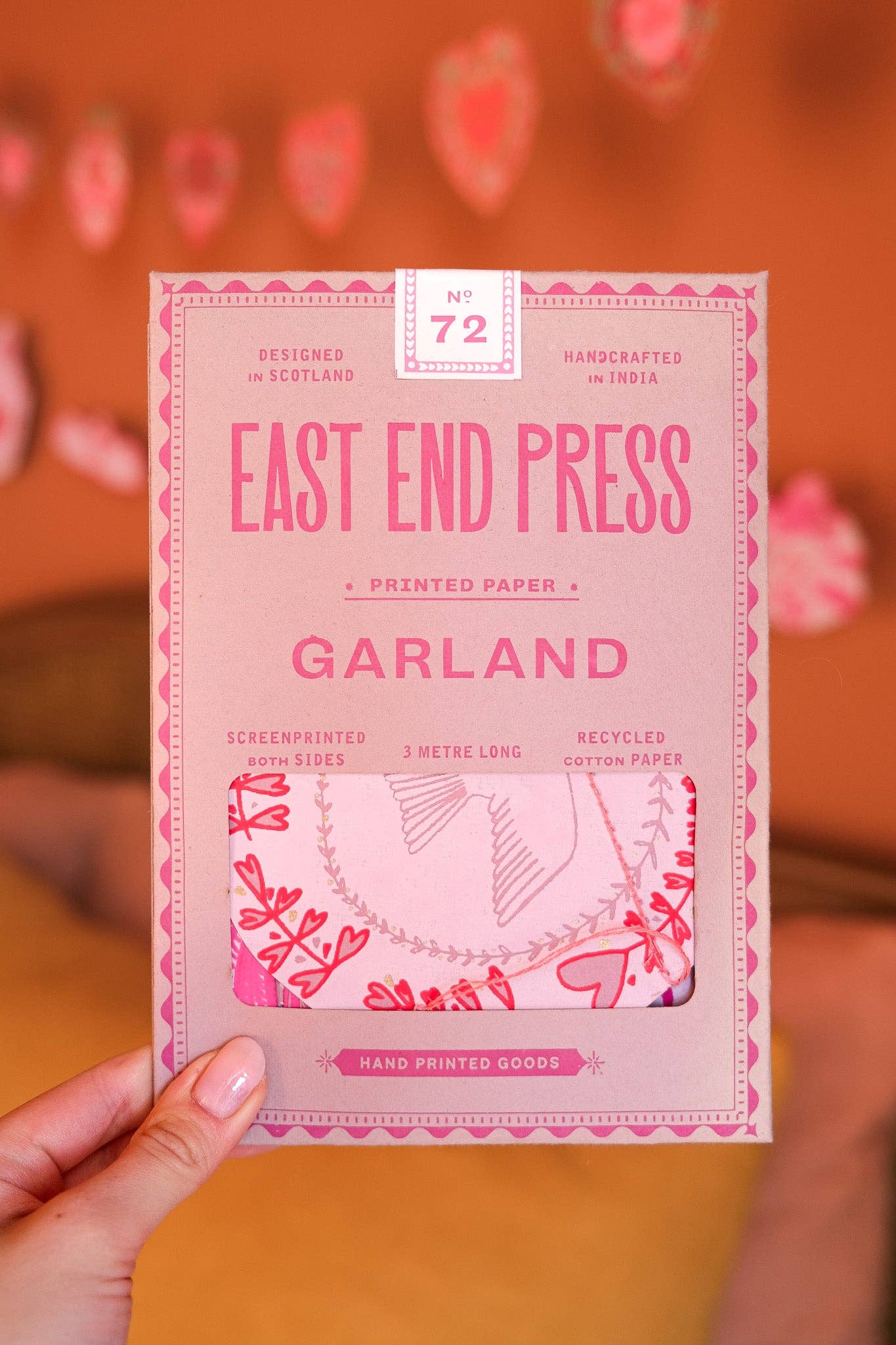 East End Press – Arco de bandeirinhas por atacado – Grinalda Costurada de Pássaros do Amor15