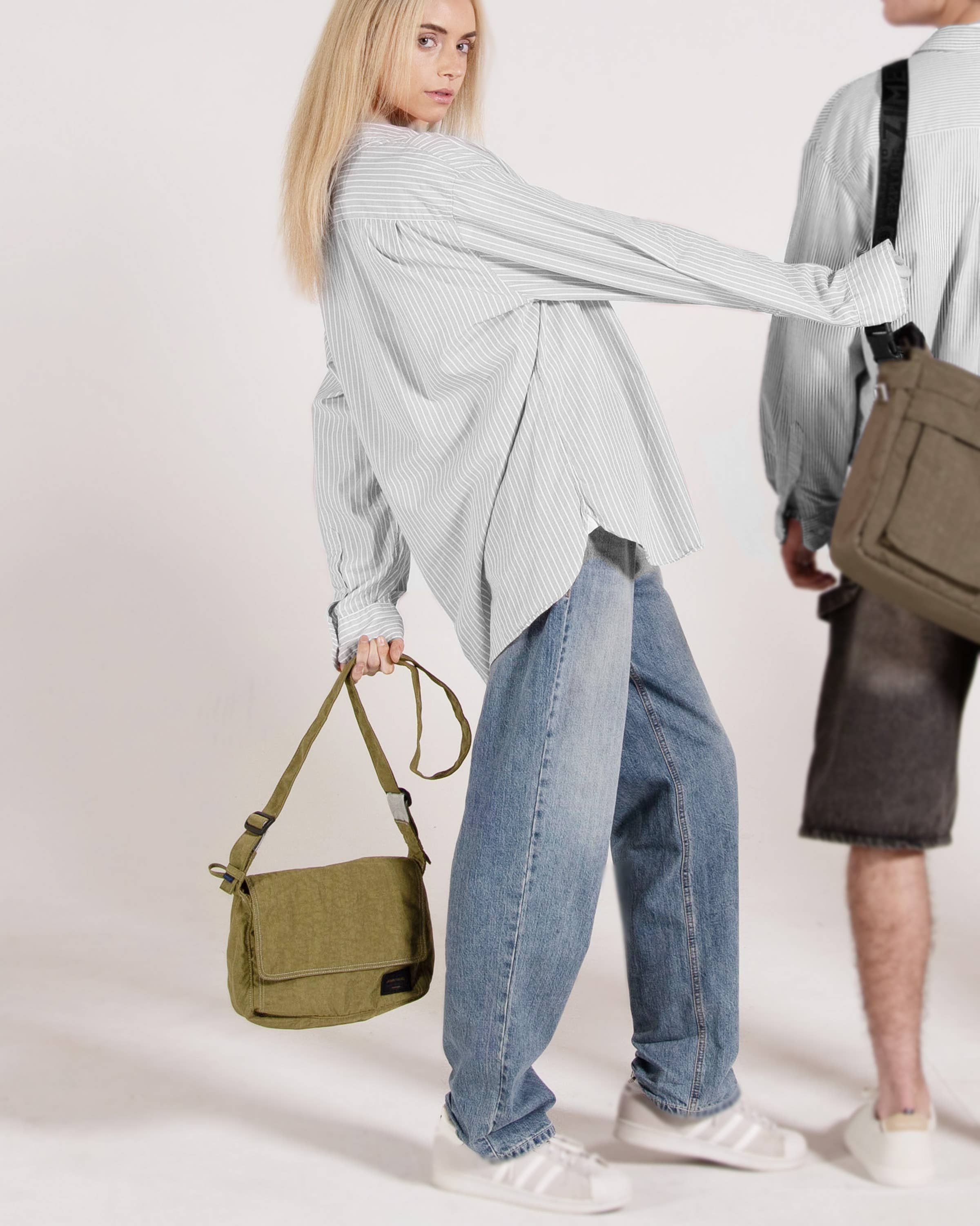 ZIMEGO - Wholesale Crossbody Bag - Women's - Venice Stitch Point Crossbody Bag - ZB80820