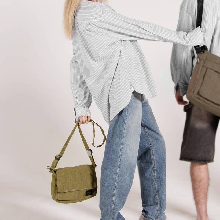 ZIMEGO - Wholesale Crossbody Bag - Women's - Venice Stitch Point Crossbody Bag - ZB80820