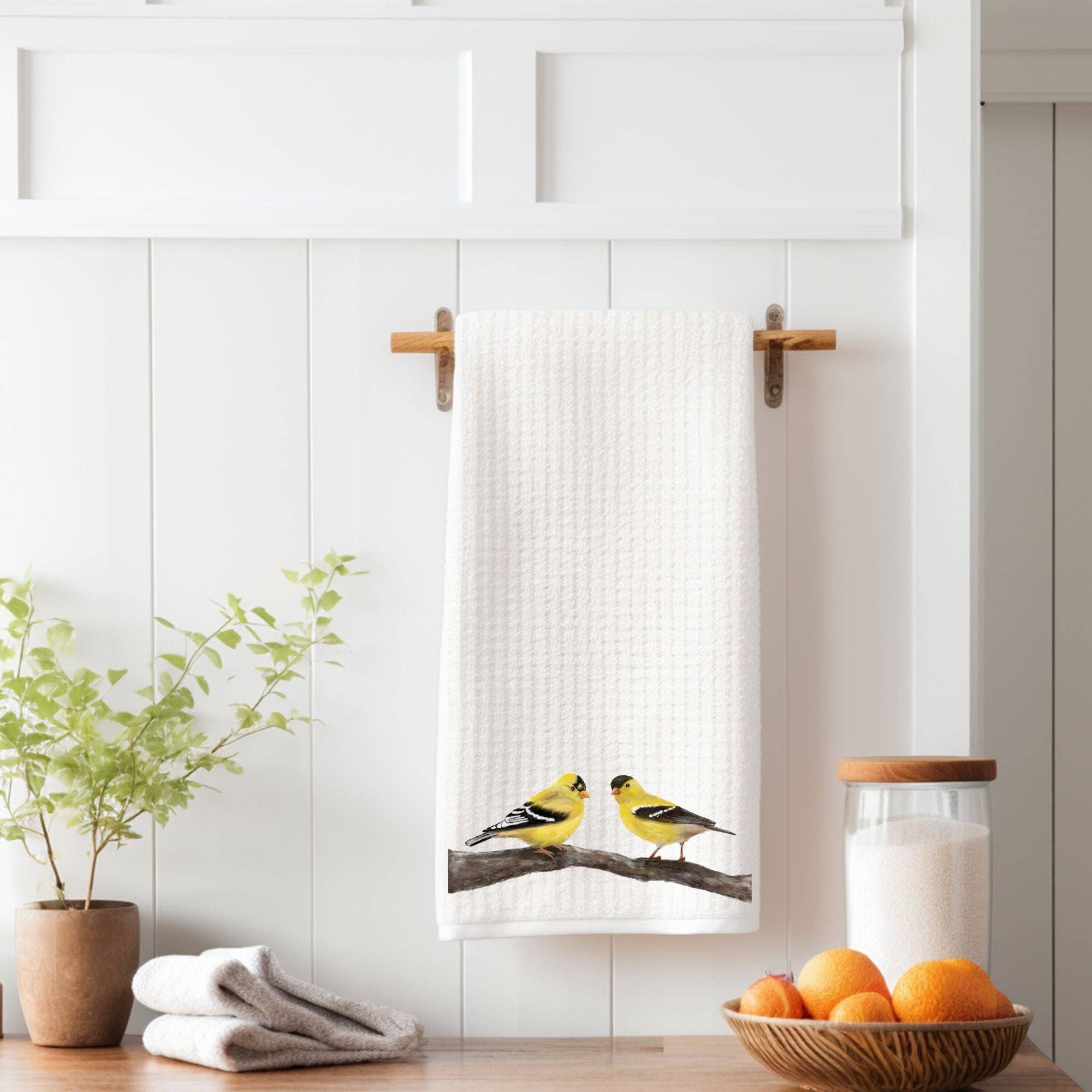 MerikaArt – wholesale Kökshandduk – Gulsparvspar Kökshandduk4