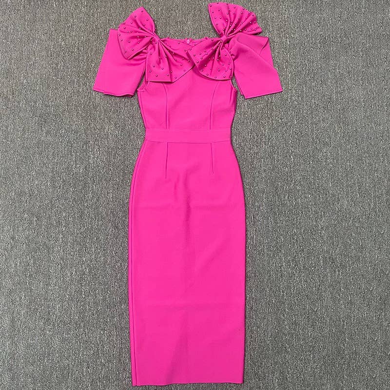 Sanyao Fashion - Wholesale Dress - Women's - SY078 Chic Studded Suspenders Bodycon Dress1