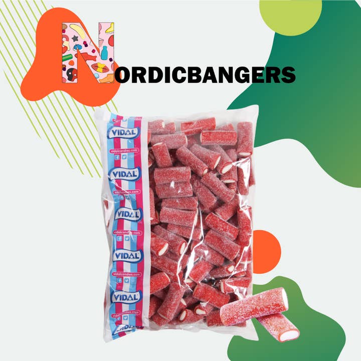 VIDAL XL Sour Strawberry 3kg Swedish Candy for wholesale by Nordicbangers - Swedish Candy Supply