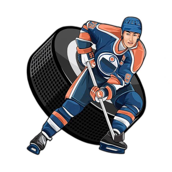 Wood Jigsaw Puzzle For Adults & Kids Hockey Star L Size for wholesale by Max Woody™