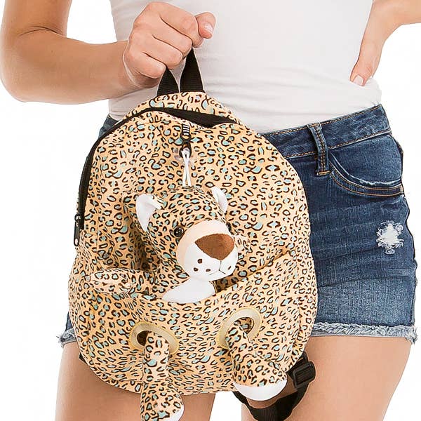 Cap Zone - Wholesale Backpack – Child - Youth Novelty Safari Animal Plush Teddy Figurine Backpack4