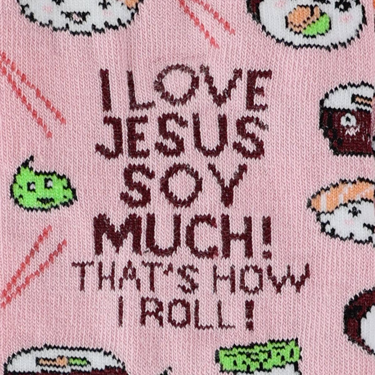 Pink Kerusso Crew Socks Sushi for wholesale on Faire1