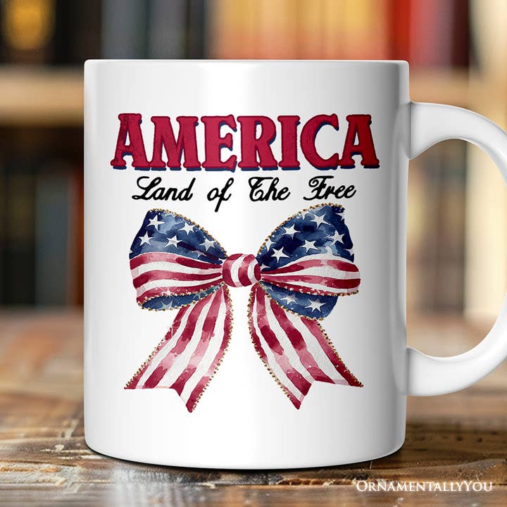 Proud American Gift Mug for wholesale by OrnamentallyYou