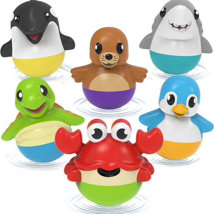 Tub Works® Tub Bobbers™ Watertight Bath Toys, 6 Pack for wholesale by Tub Works LLC