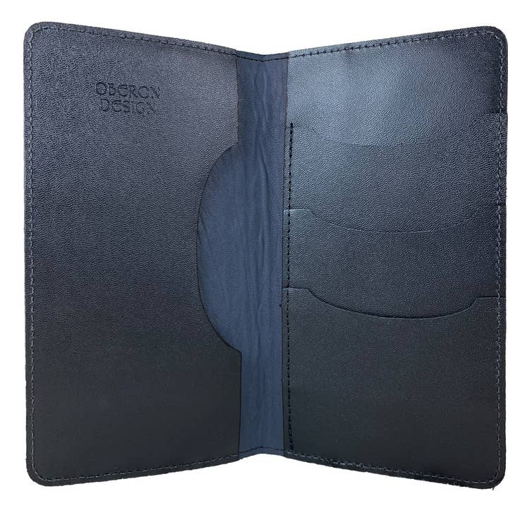 Oberon Design - Wholesale Phone Wallet - Unisex - Large Leather Smartphone Wallet - Acanthus Leaf