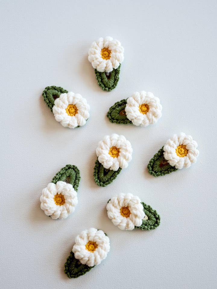 Floral Daisy Hair Clips for wholesale by Hemsin Atelier
