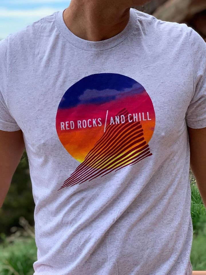 White Red Rocks Unisex T-Shirt for wholesale by Nature Social Club