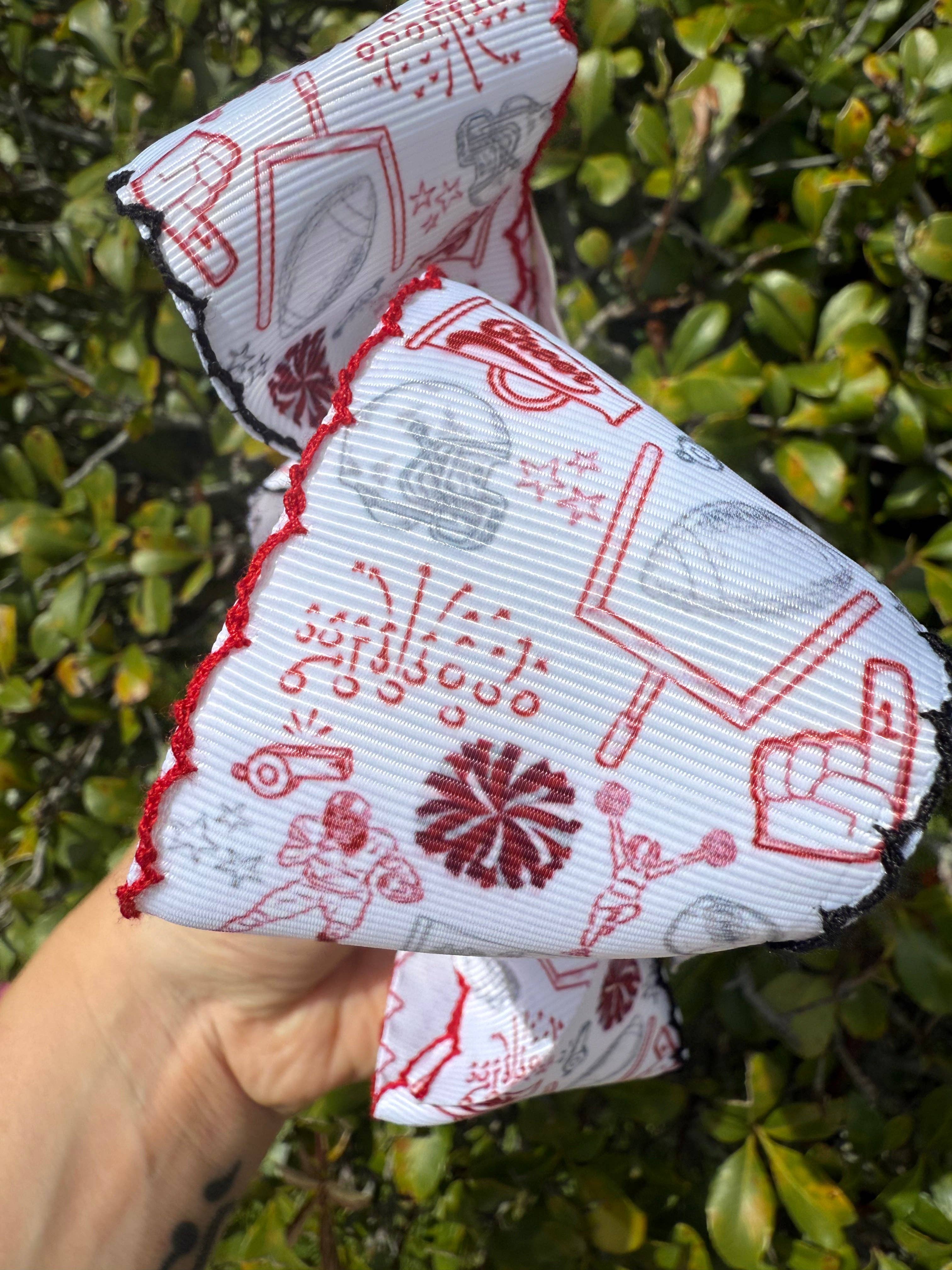 Just For Fun Threads – wholesale Hair bow – Kids – Stadium Style Moonstitch Hair Bows10