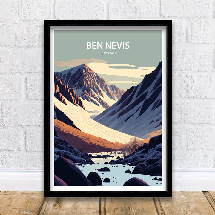 Ben Nevis Travel Poster for wholesale by InkNPrintz