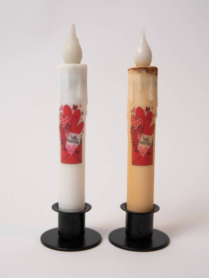 Hallo Valentine! LED-Timer-Stabkerze für den Großhandel von LMS Wholesale