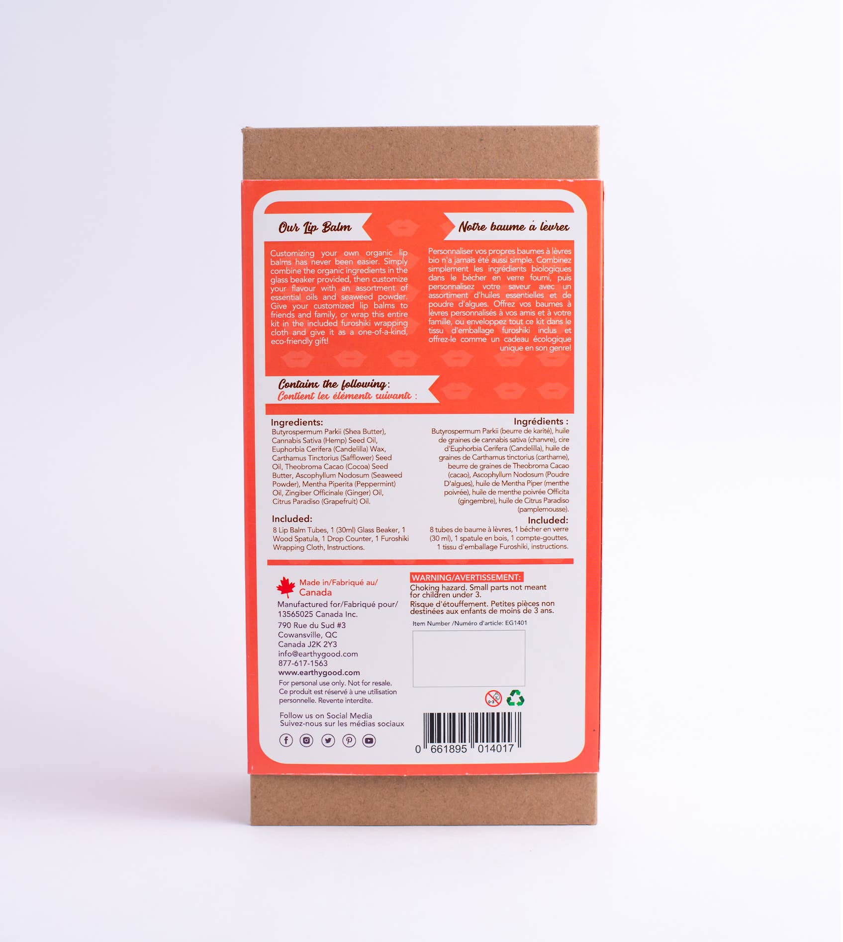 Earthy Good / Kiss Naturals - Wholesale DIY Craft Kit - Case of 6 – Earthy Good Organic DIY Lip Balm Kit (Adults) 5