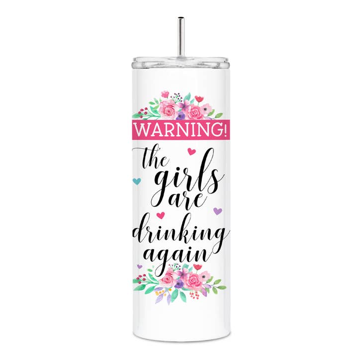 Attention ! Les filles boivent à nouveau Skinny Tumbler pour la vente par tcbco