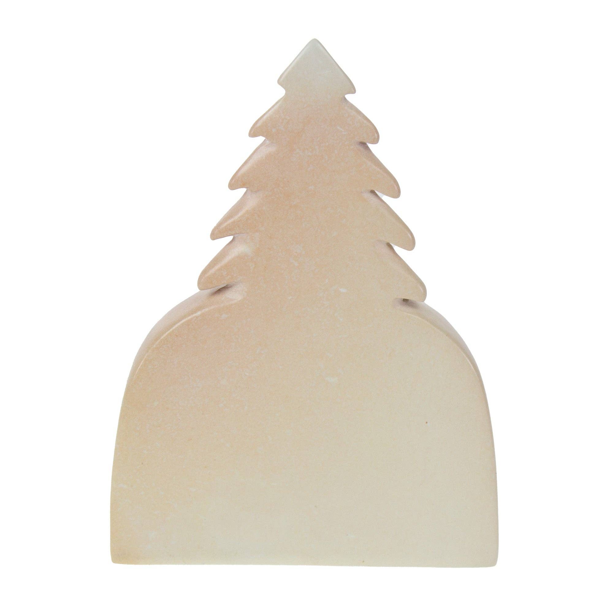 Global Crafts – Decoração de presépio por atacado – Pedra-sabonete Escultura de Natividade Quénia de Sagrada Família sob Árvore3