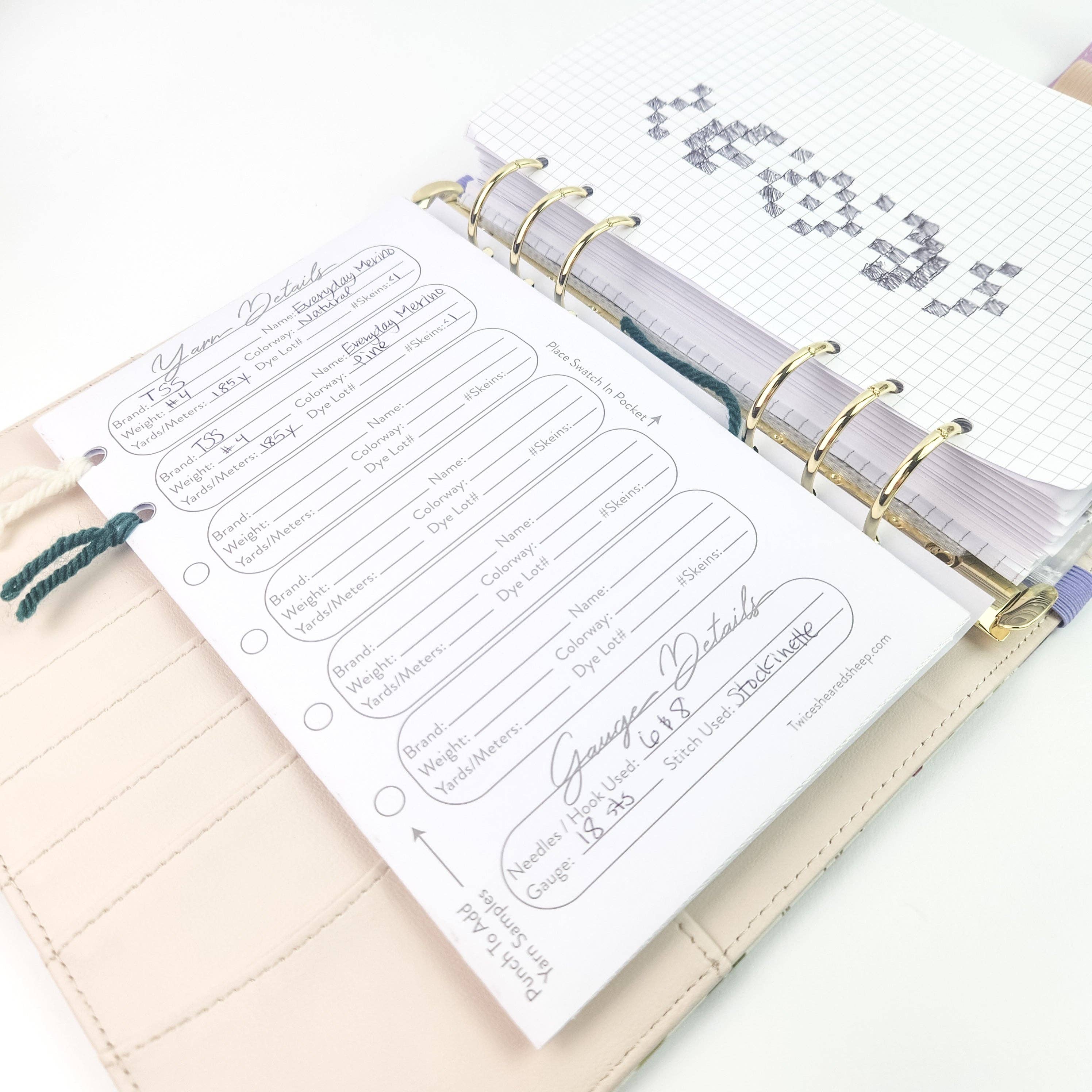 Twice Sheared Sheep - Wholesale Planner - Night Forest Project Journal Planner for Knitters & Crocheters4