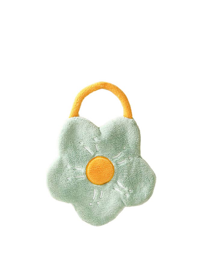 TUTU Home - Tableware & Decor – wholesale Hand towel – Soft Flower Hanging Hand Towels - Mint Green (Pack of 5)