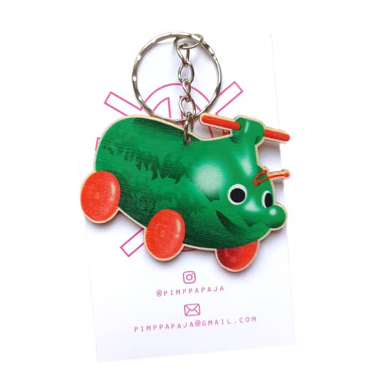 Pimppapaja - Wholesale Keychain - Unisex - Cucumber Moped Keychain