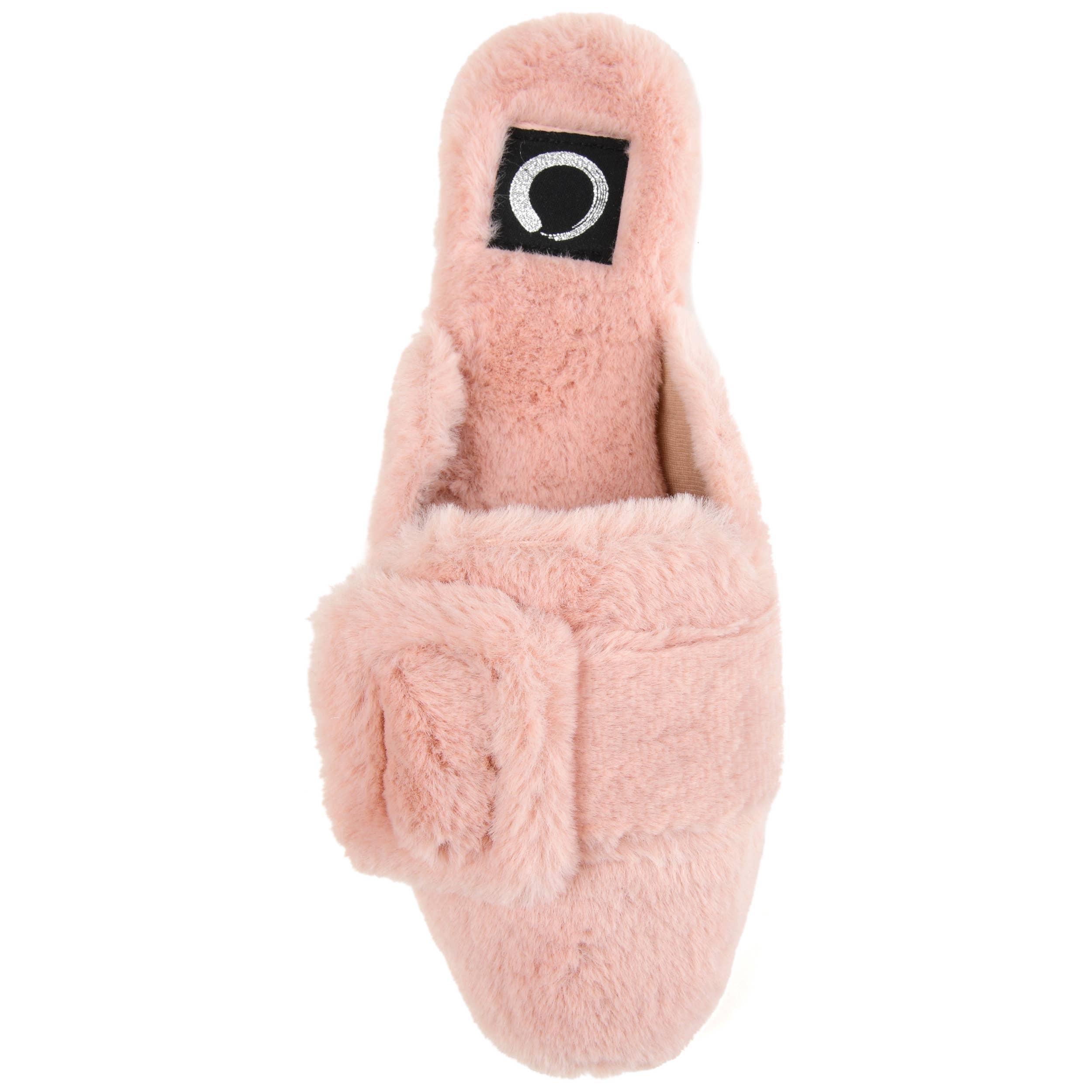 Journee - Wholesale Slippers - Women's - Journee Collection Women's Faux Fur Eara Slipper17