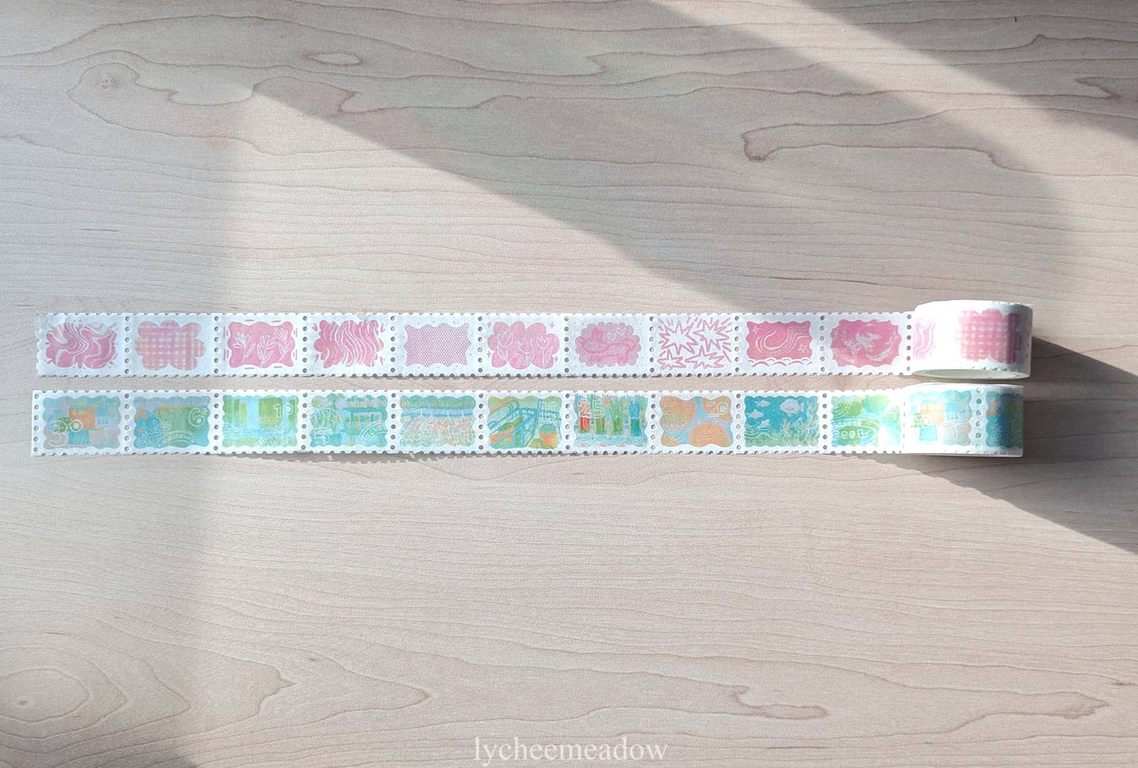 Lycheemeadow - Wholesale Washi Tape - Stamp Washi Tape (multiple designs)8