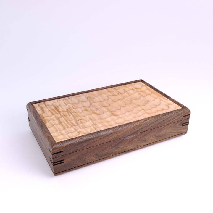 Mikutowski Woodworking - Vendita all'ingrosso Portagioie/organizer per gioielli - Valet Box grande in legno38