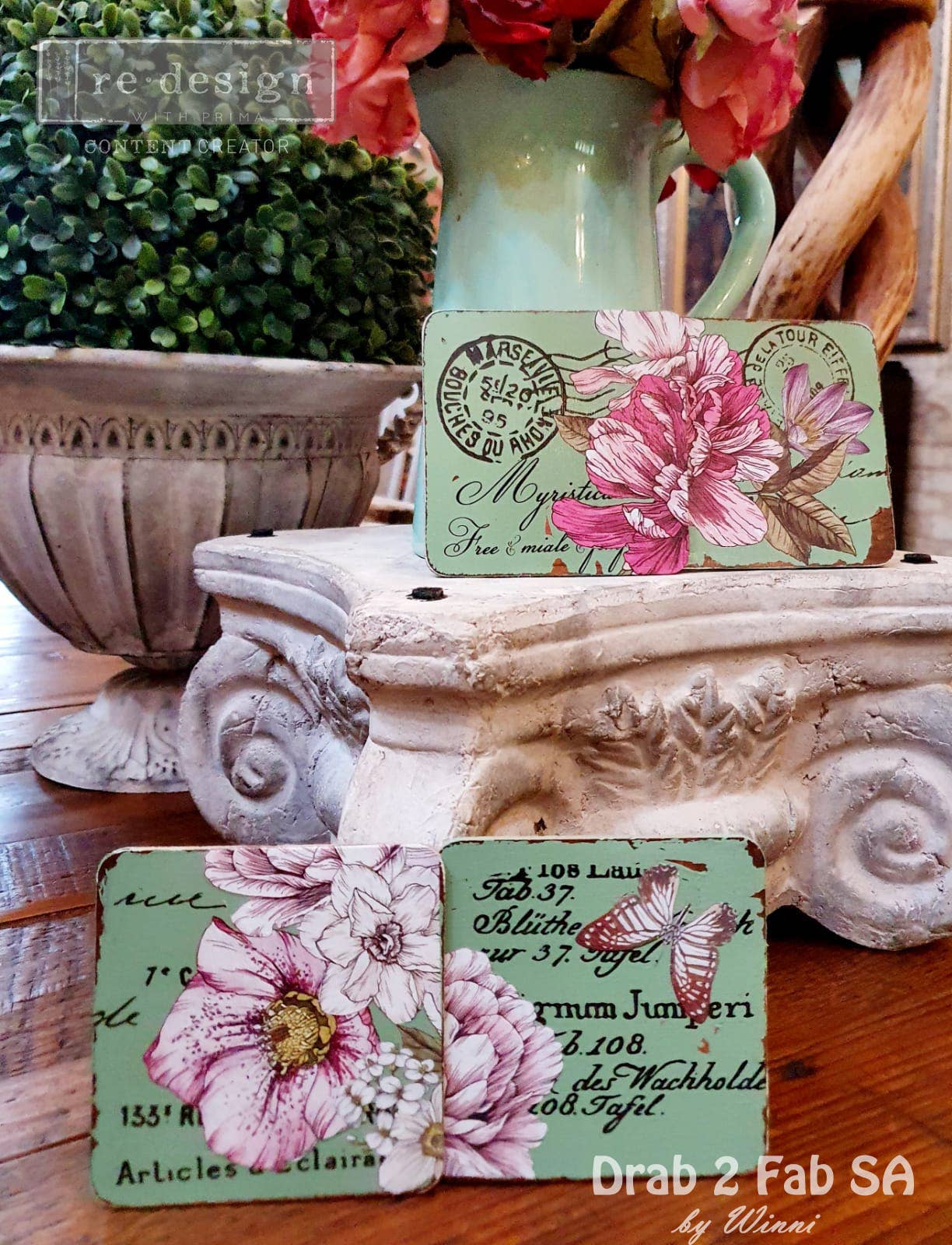 Redesign with Prima - Wholesale Sublimation Transfer - Furniture Transfers Dreamy Florals 6"x12" 6553506559763