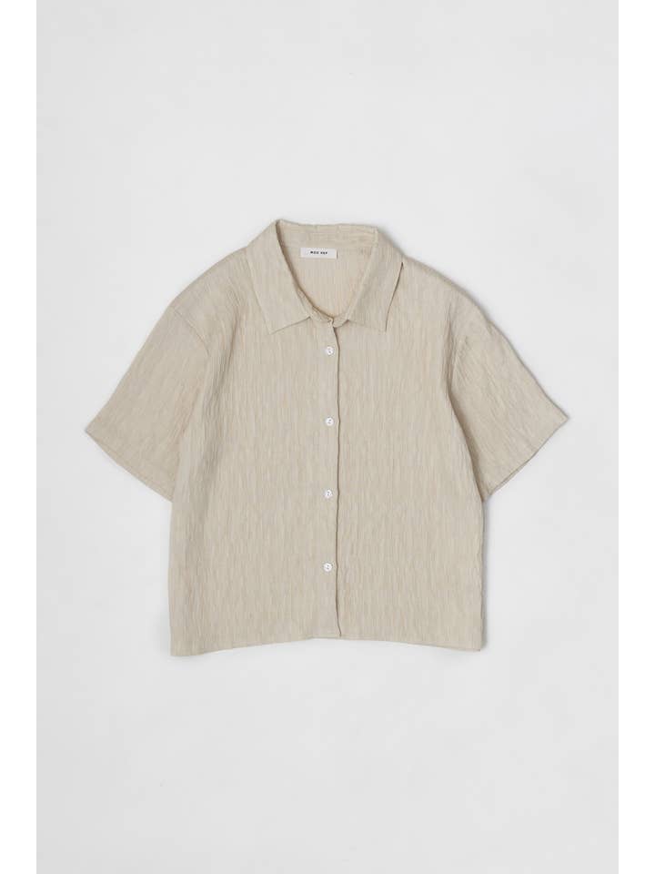 MOD REF - Vendita all'ingrosso Camicia button down - Donna - The Miranda Top | Top con bottoni testurizzati8