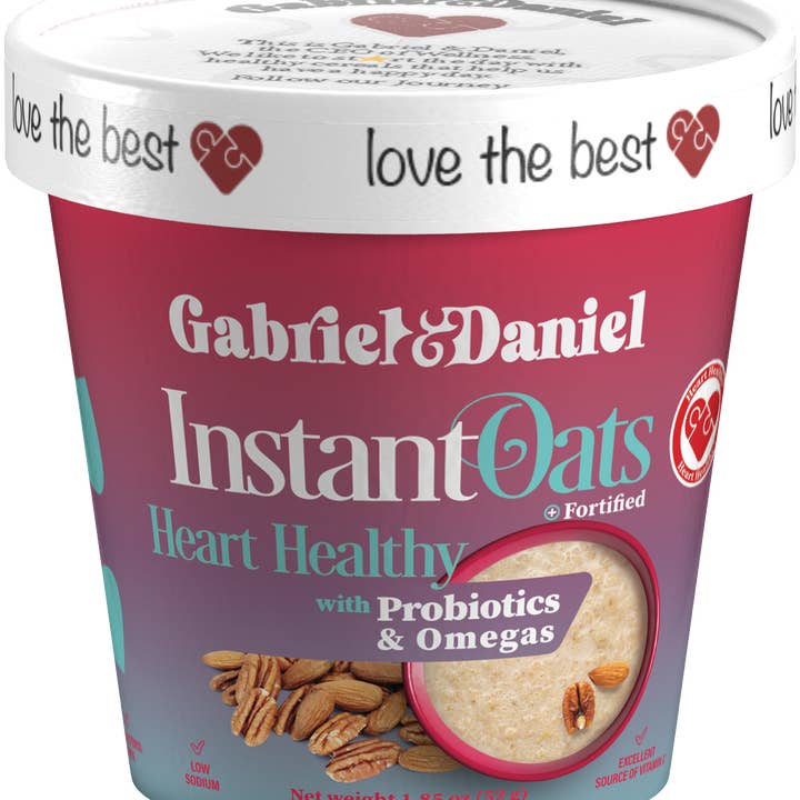 Gabriel & Daniel Wellness Oatmeals - Wholesale Oats - Organic SS Instant Oatmeal - Pecans & Almonds - 24 pack0