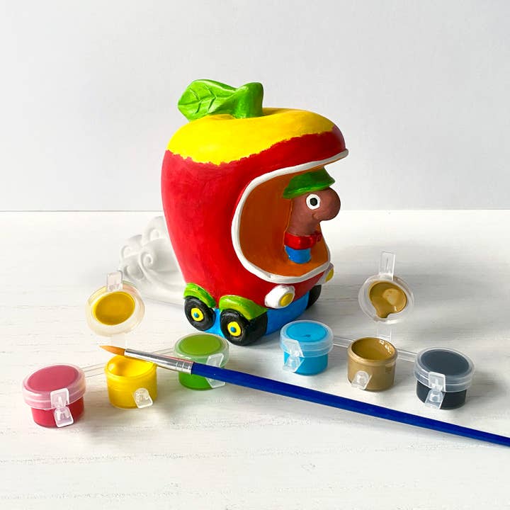 Bright Stripes - Wholesale DIY Craft Kit - Kids - Richard Scarry's Busy World® Paint A Racer: Lowly