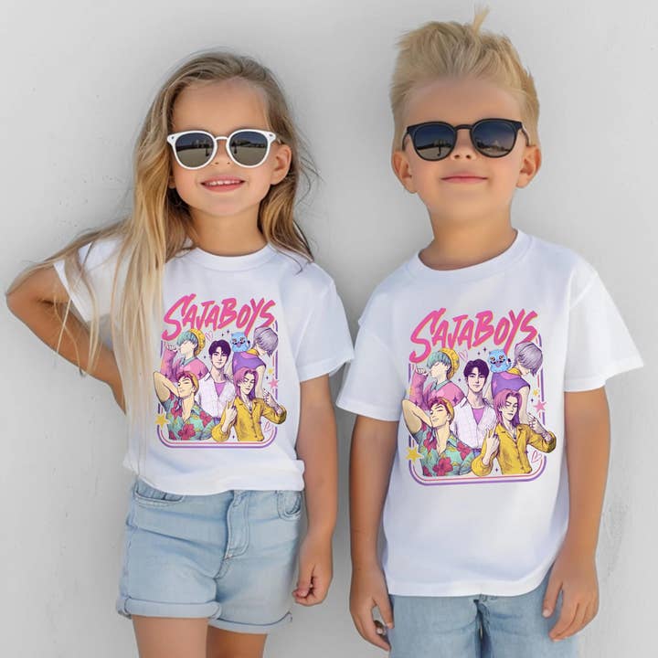 ClevorFit - Wholesale T-Shirt (Graphic) - Unisex - Saja Boys Boy Band Kids Shirt, Comfort Colors Movie Boy Tee3