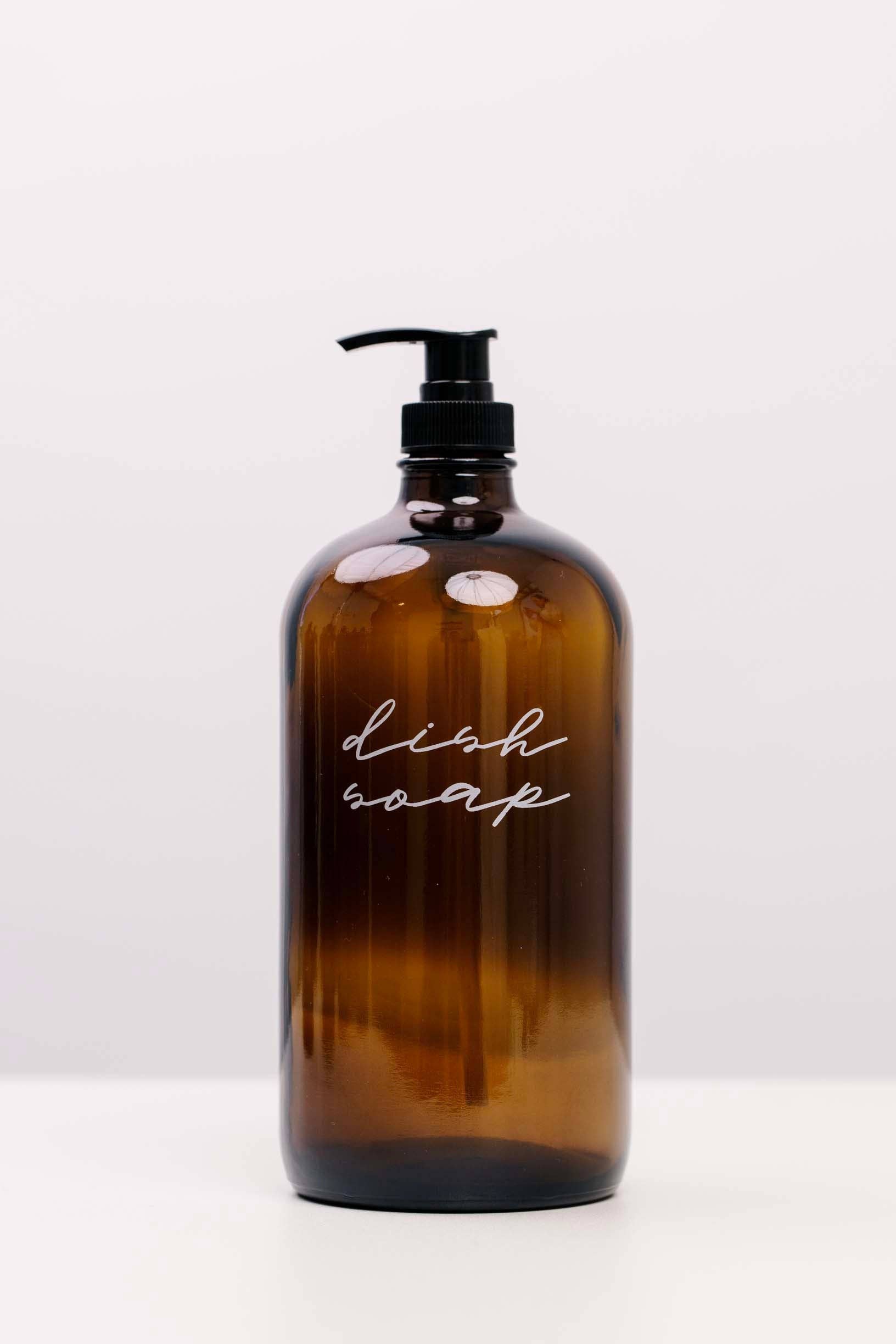 THELIFESTYLEDCO - Wholesale Soap Dispenser - Glass Amber Liquid Pumps2