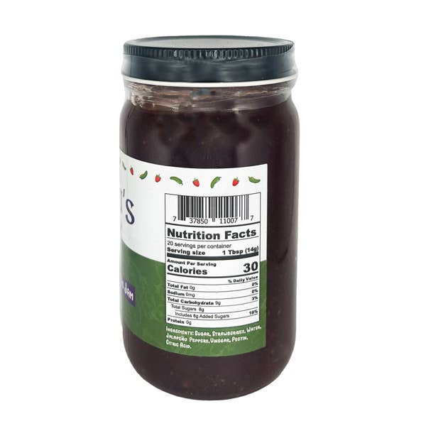 Ohio-South Farm Products LLC - Wholesale Jam/Jelly - O'Hara's Strawberry Jalapeno Jam1