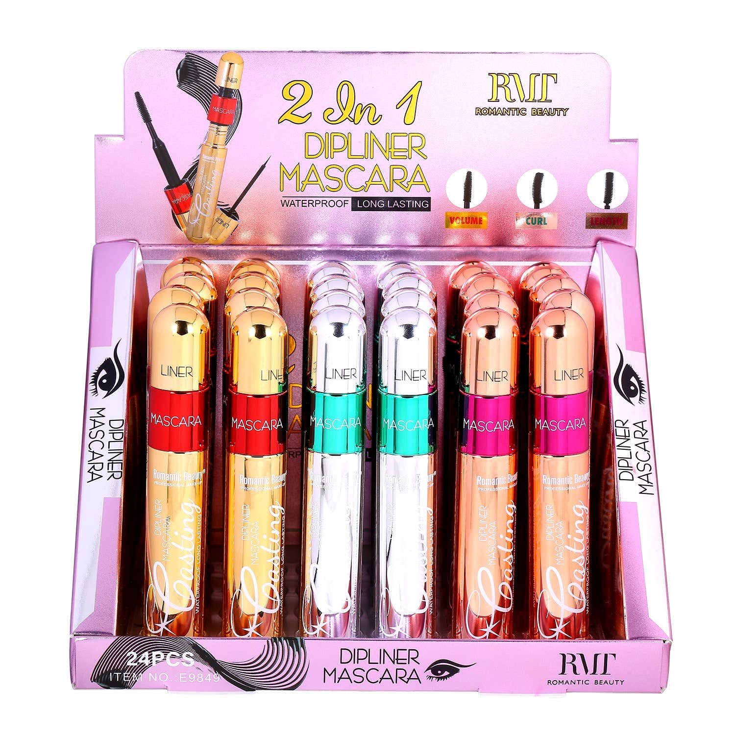 Diacly - Wholesale Mascara - 24 PC 2 In 1 Lasting Dipliner Mascara1