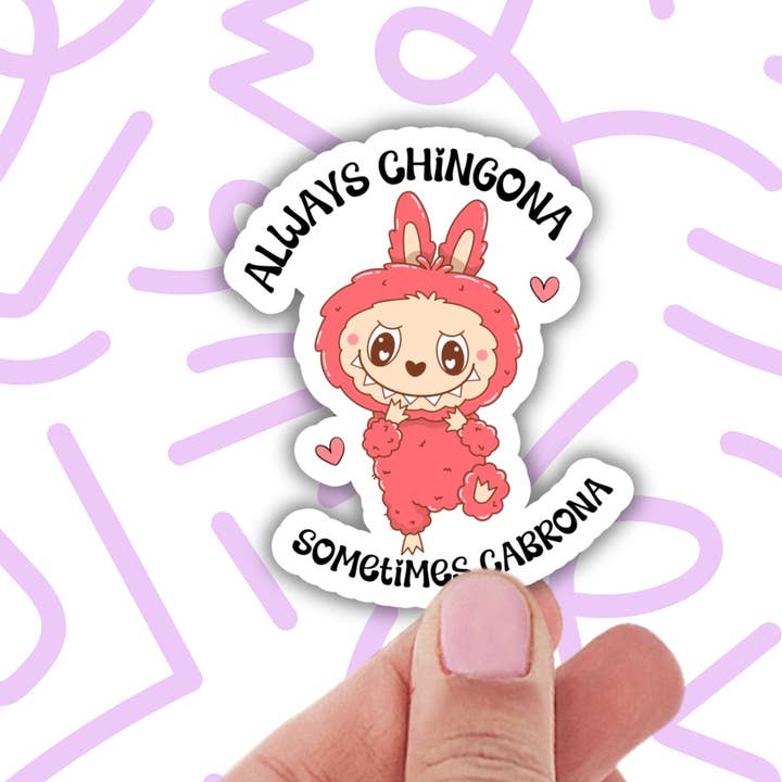 Lalatina Shop - Wholesale Sticker - Funny chingona latina sticker,cute spanish laptop decal0