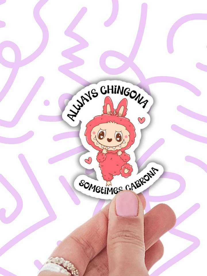 Lustiger Chingona-Latina-Aufkleber, süßer spanischer Laptop-Aufkleber für den Großhandel von Lalatina Shop