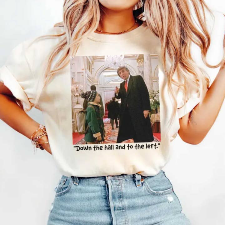 Black Christmas Movie Funny Trump Shirt, 90's Movie, Christmas Mov for wholesale on Faire0