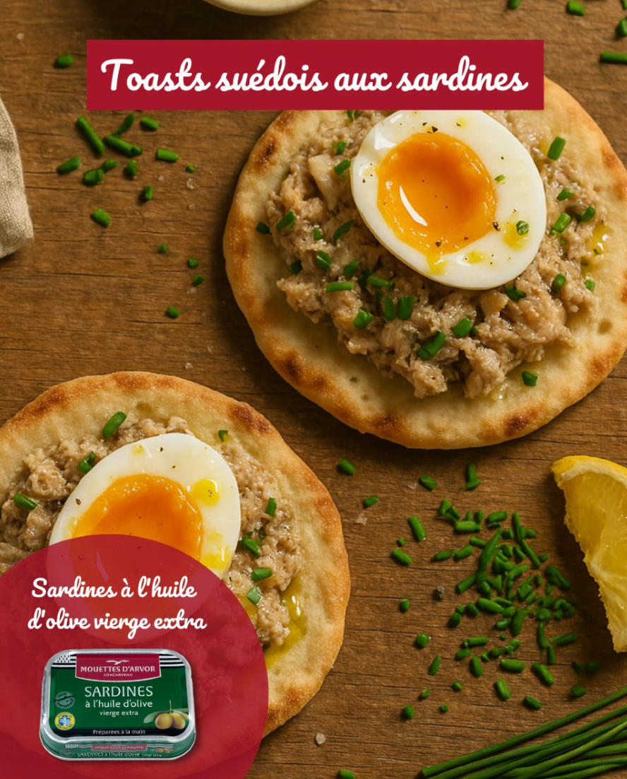 Gourmet Food Solutions, Inc. - Vente Poissons en conserve - Sardines entières Mouettes d'Arvor à l'huile d'olive extra vierge4