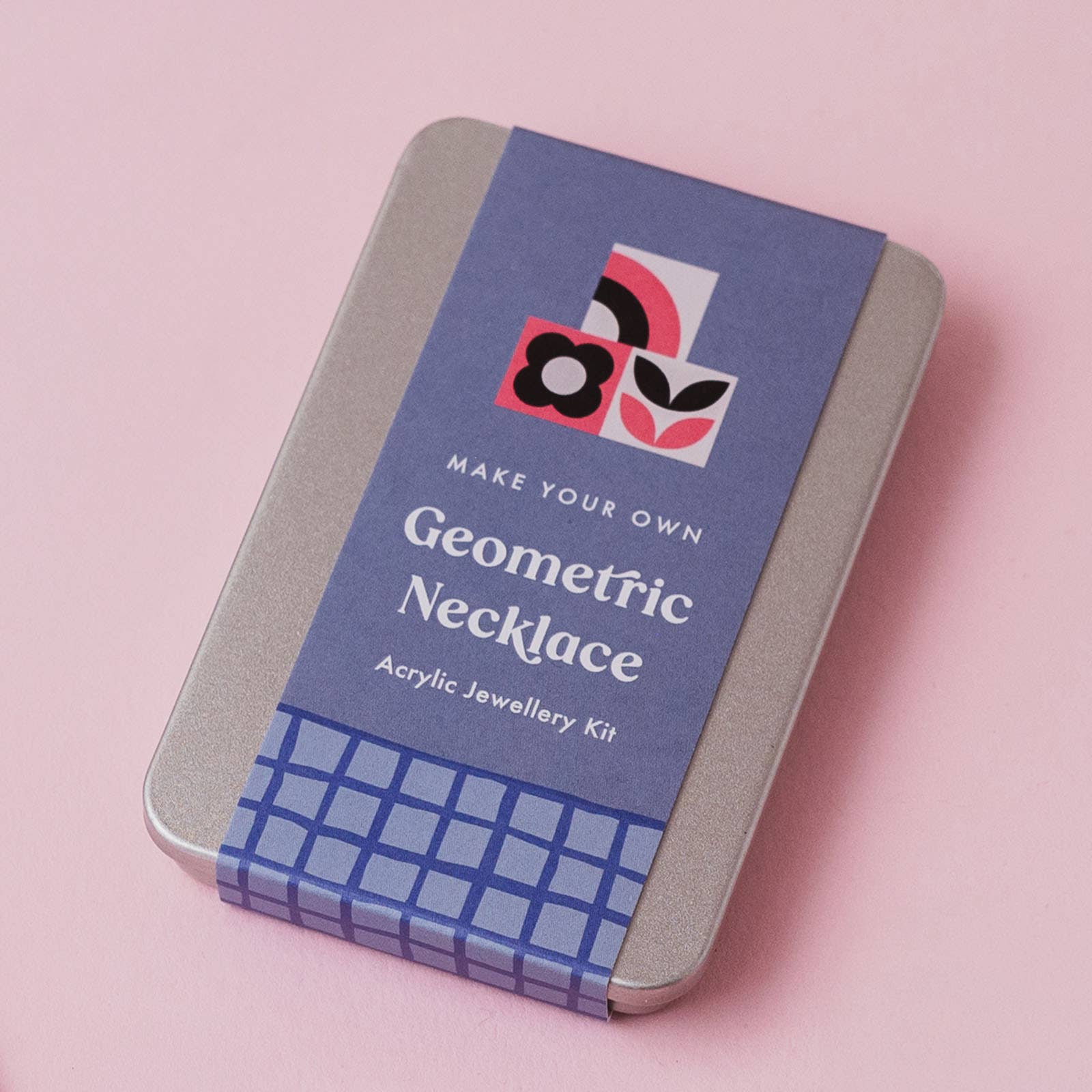 Laura Danby - Vente Kit de bricolage - Kit de fabrication de collier géométrique rose - Kit de bricolage de bijoux8