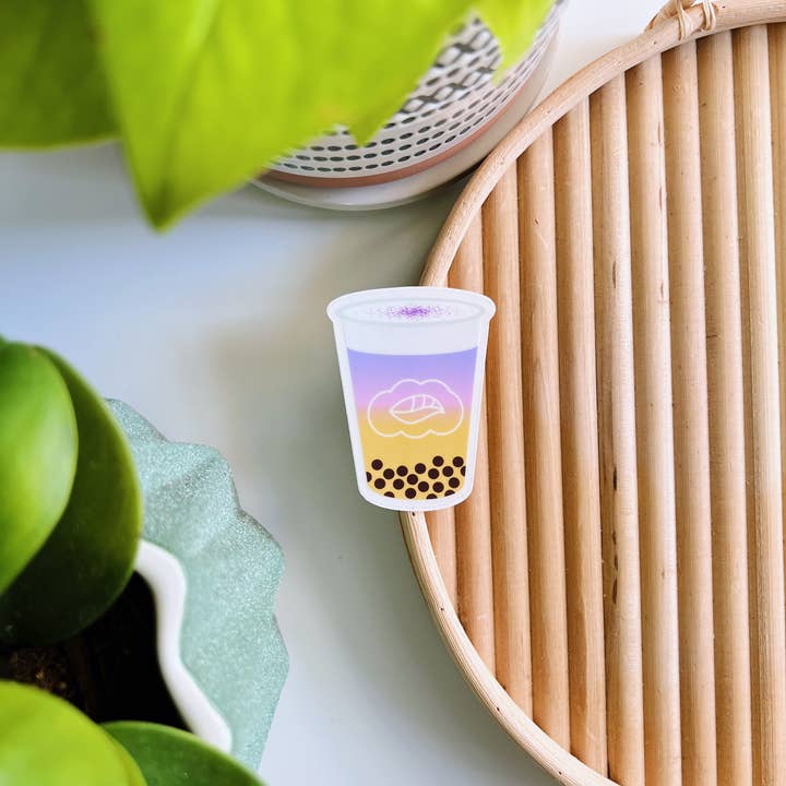 Matcha Paper Co. - Wholesale Sticker - Gradient Boba Clear Vinyl Stickers5