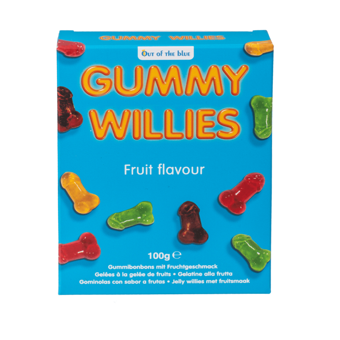Out of the blue KG - Wholesale Gummy - Willy gummy, ca. 100g per pack,2