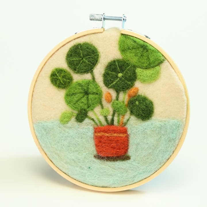 Woolbuddy - Wholesale DIY Craft Kit - Painting with Wool - Potted Serenity