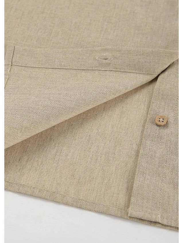 Beige Mara - Linen Blend Two-Piece Set for wholesale on Faire