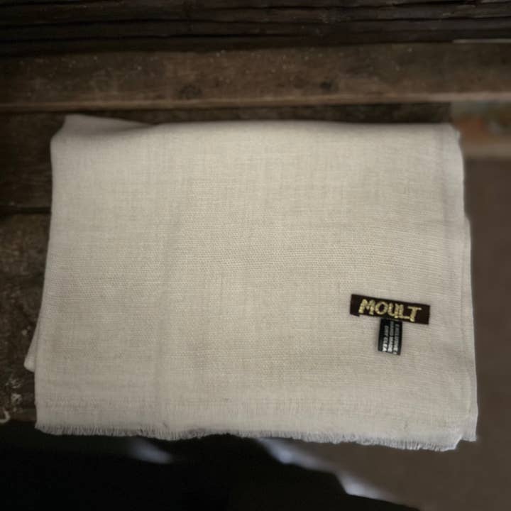 Plain Ivory Large Scarf for wholesale by Moult