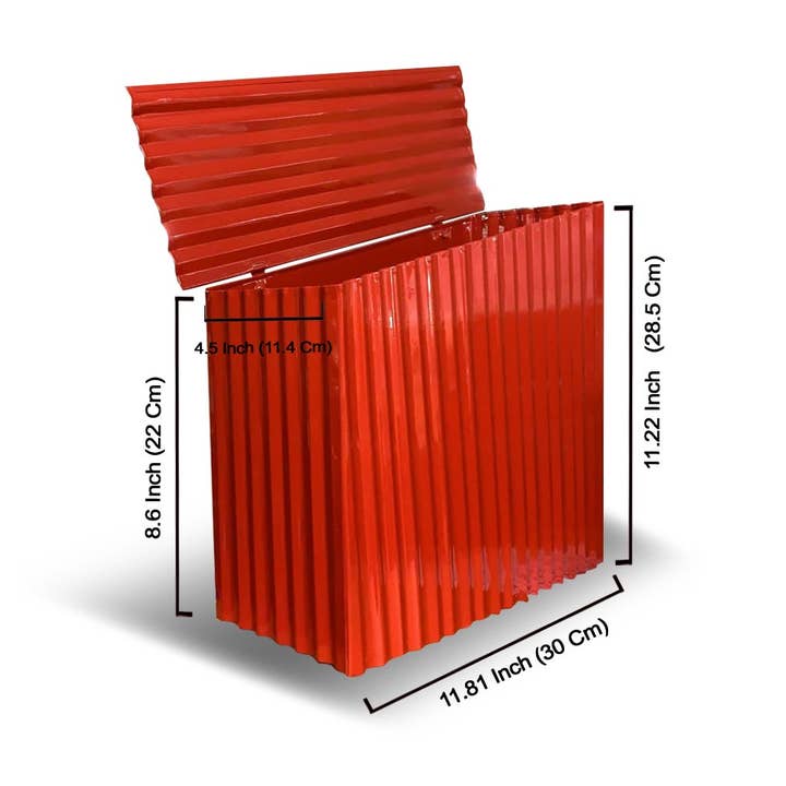 NACH – Engroshandel Postkasse – Farm Shed Postkasse Rød, Sidste chance3