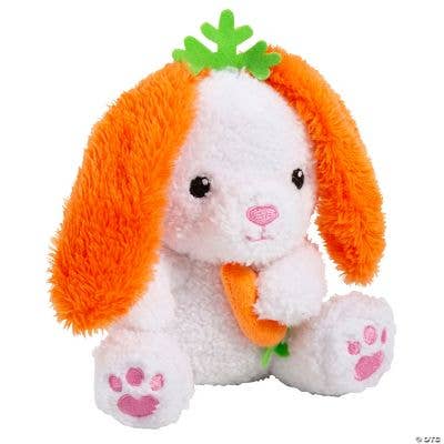EASTER PLUSH BUNNY WITH CARROT EARS for wholesale by Fun Express